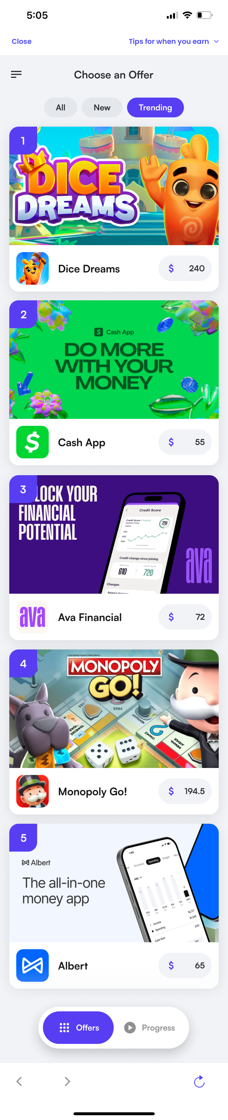 Trending Screen